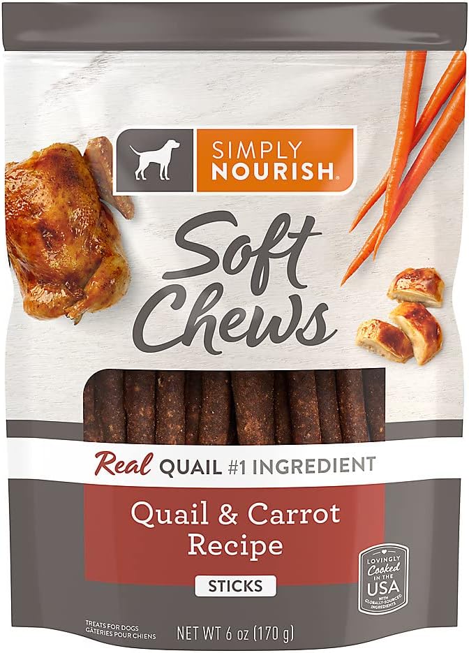Simply Nourish Soft Chews Quail and Carrot Original Dog