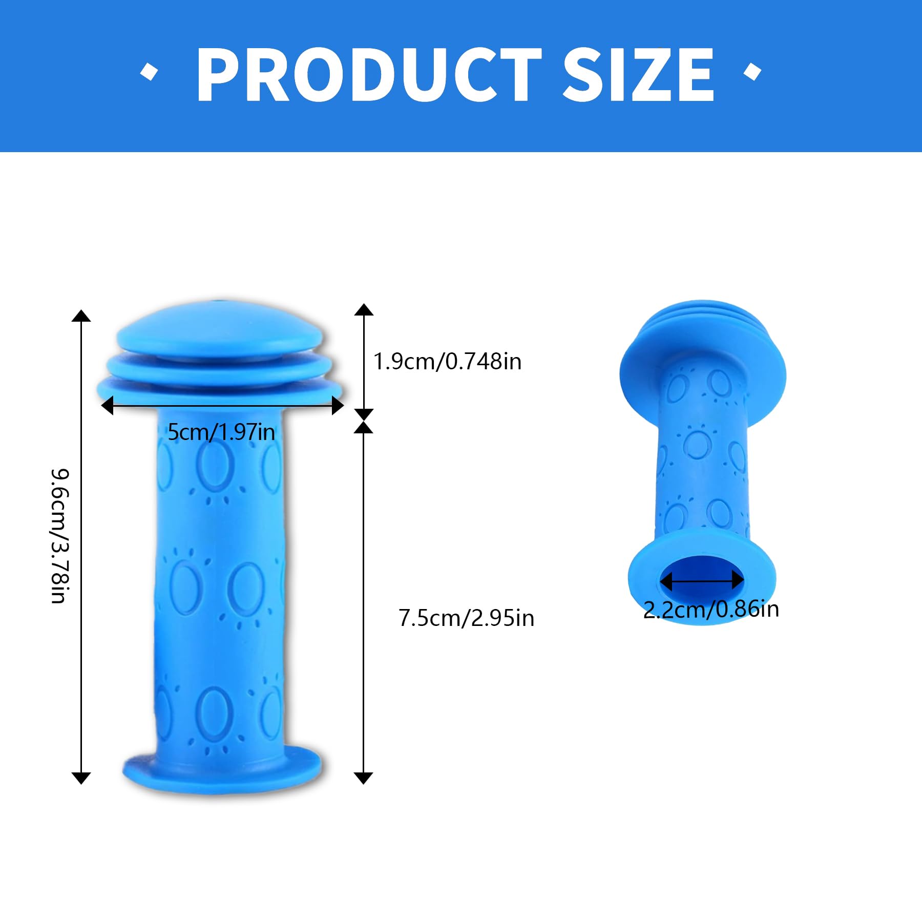 SMLOPLOM Lot De 6 Poignées De Vélo Pour Enfant (3 Paires