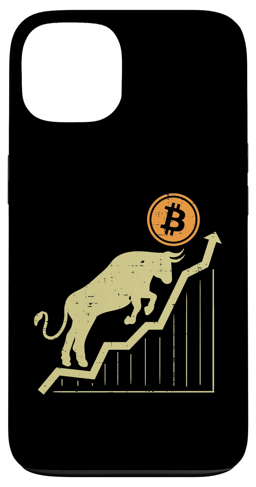 Bitcoin Bull Graph Bullish BTC Crypto Cryptocurrency Trader Case for iPhone 13