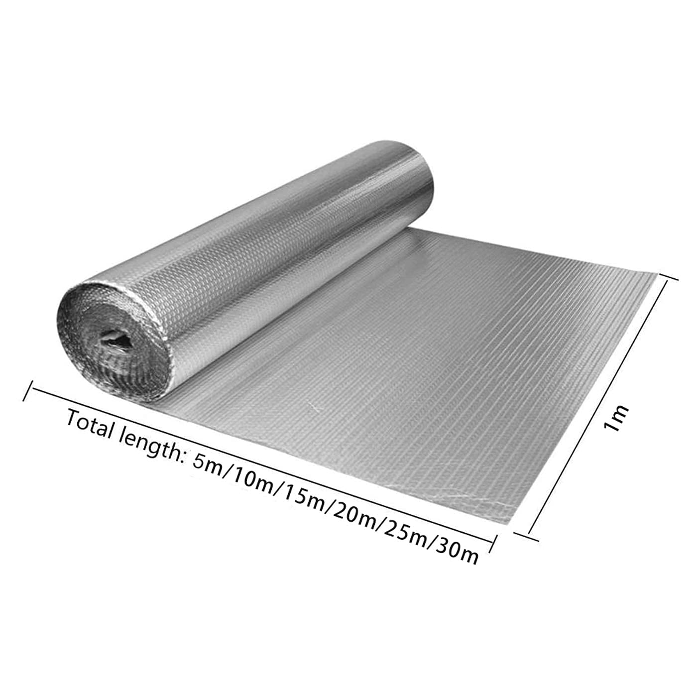 Lnsulation Heizkörper, Isolierung, Aluminium, doppelte, selbstklebende Aluminiumfolie, reflektierende Schichten, wärmereflektierender Reflektor, Blasenfolie, Isolierung, Isolierfolie für Wand