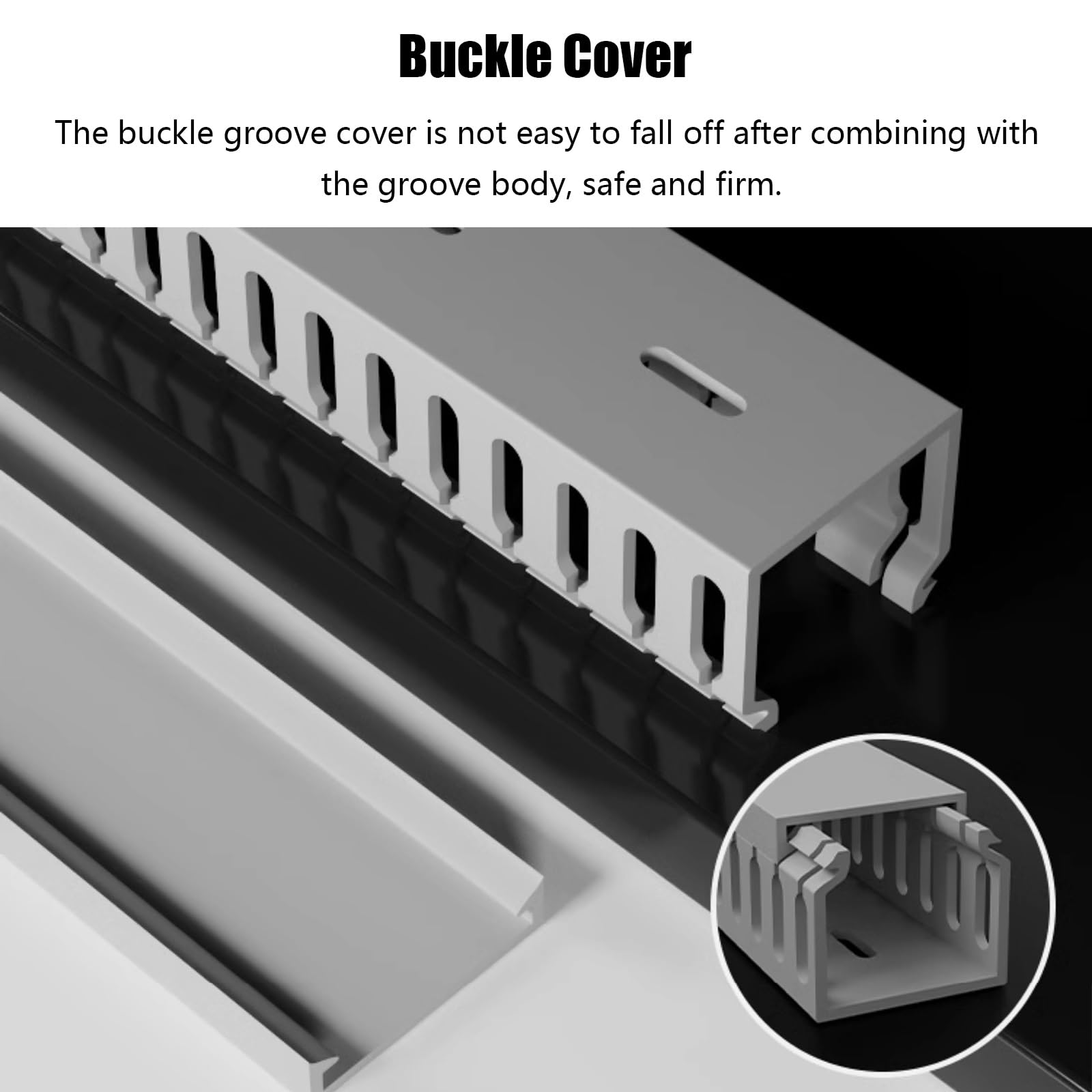 Gaine Cable Chemin De Câbles À Fente Ouverte Avec Couvercle