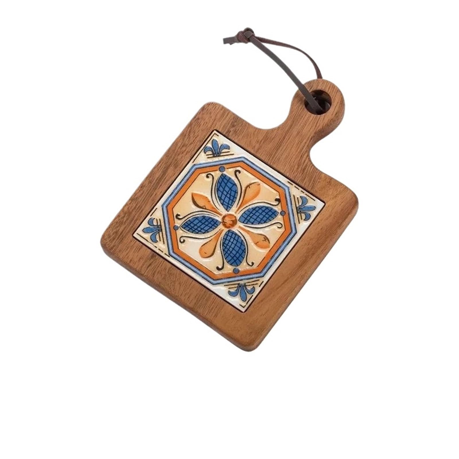 Coasters 4pcs Wood Tiles Pot Mat Anti-Scalding Plate Drink Coasters Wooden Trivet Frame For Hot Tea Pots And Pans Pad Holders(Color 02)