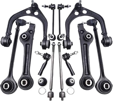 14Pcs Auto Parts Car Front Suspension Control Arms Kit Compatible For Chrysler 300 300C Dodge Charger 2WD RWD 13-18 68045130AE 68045131AE