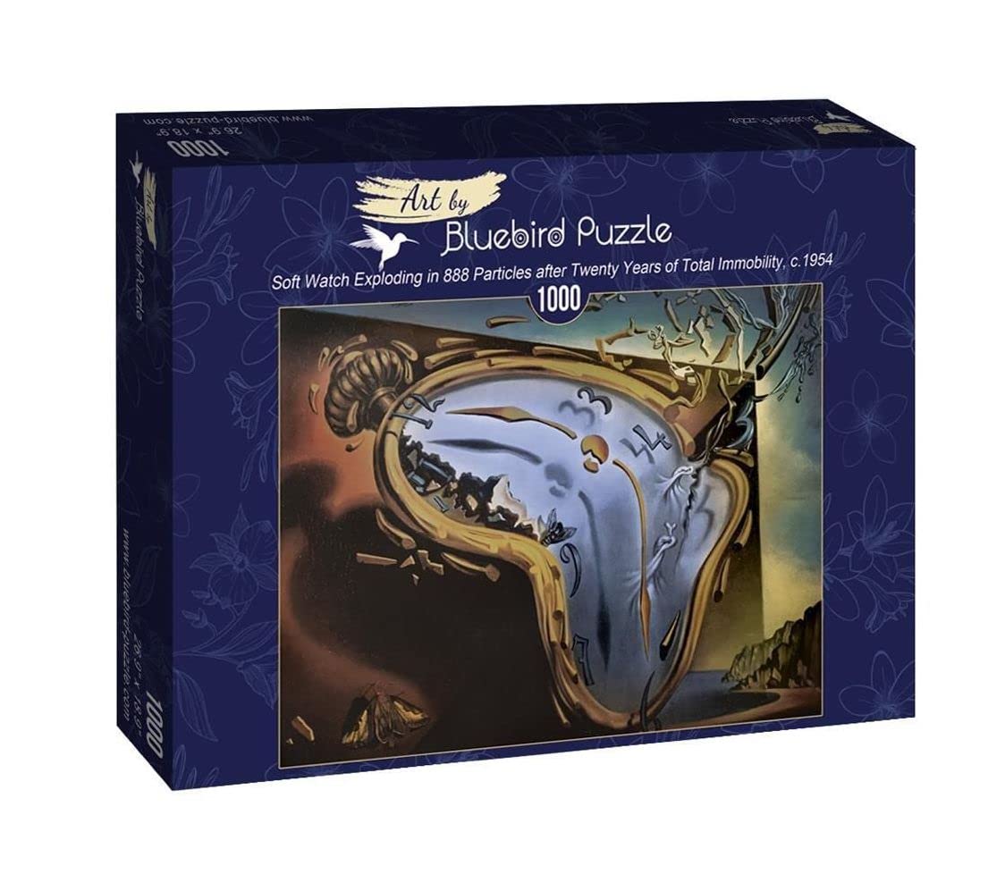 Bluebird 1000-Piece Salvador Dali Puzzle - Corpuscular Persistence Art Jigsaw, 68 X 48 Cm