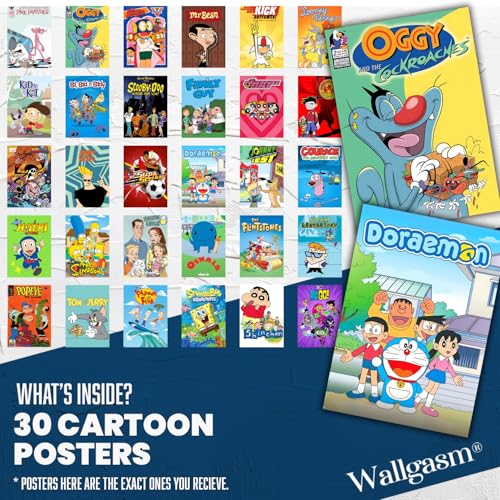 Image of Wallgasm Pack of 30 10cm x 15 cm 300GSM Posters For Kids | Posters For Kids Room - Kids Study Room Decor - Kids Room Decoration