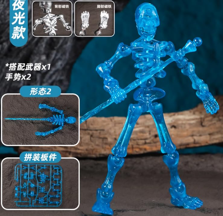 Amazon.co.jp: SENMODEL 1/12 骸骨の兵士 髑髏 可動 プラスチック