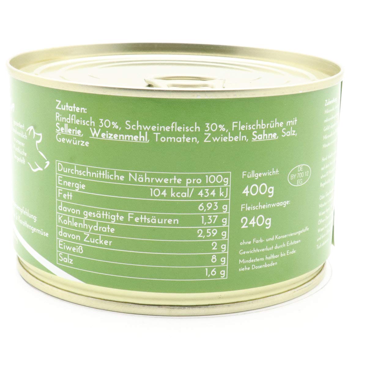 Konserven Probier Paket DIEM (smażenie wołowiny, gulasz, smażenie na kwannie, pieczenie wieprzowe, namioty z siatki na świnie) 5 x 400 g konserwa – pakiet pieczeń
