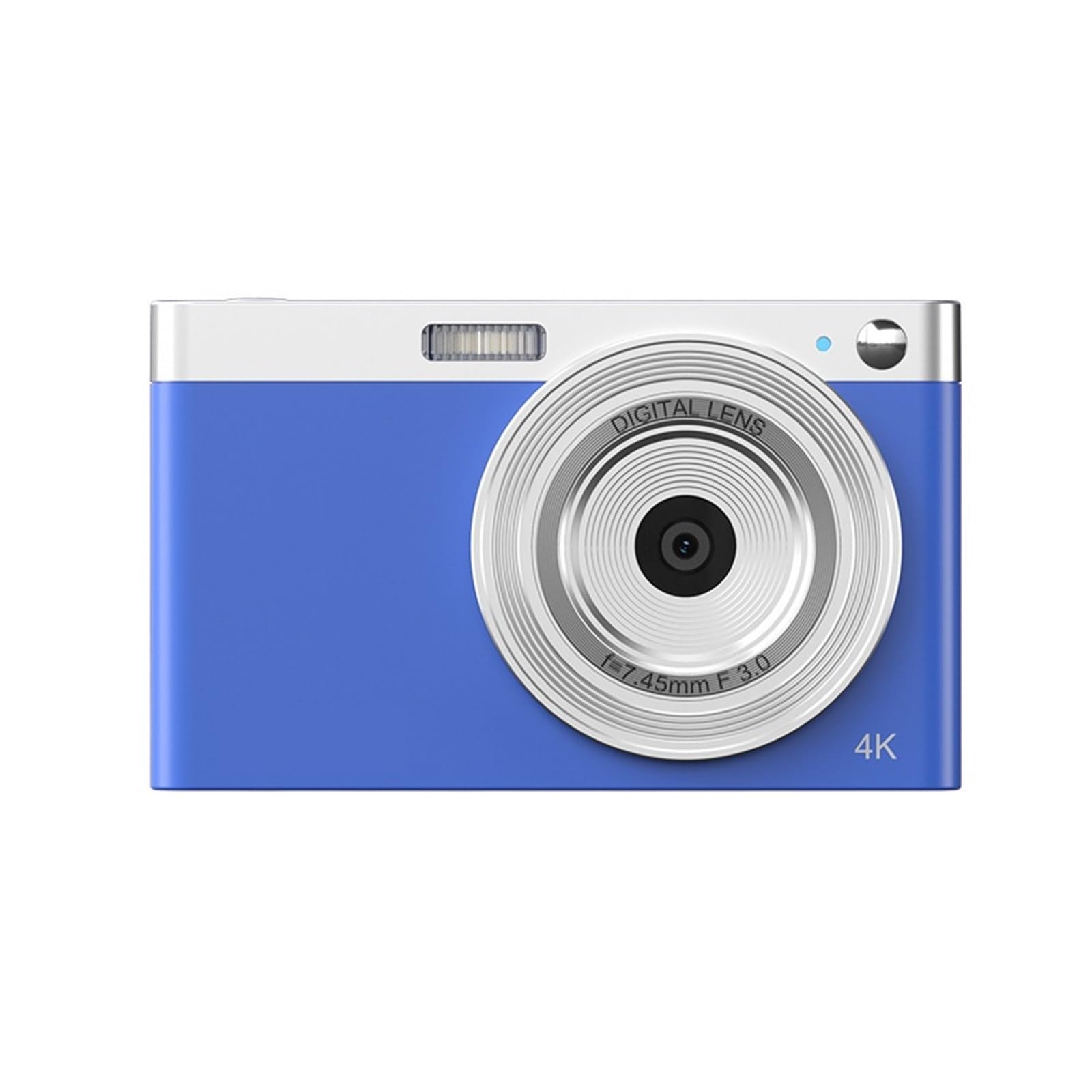Micro SLR Camera 4K Video Przenośny aparat cyfrowy Retro VLOG Ekran Automatyczne ustawianie ostrości Selfie Robi Ostre Płynne(Blue)