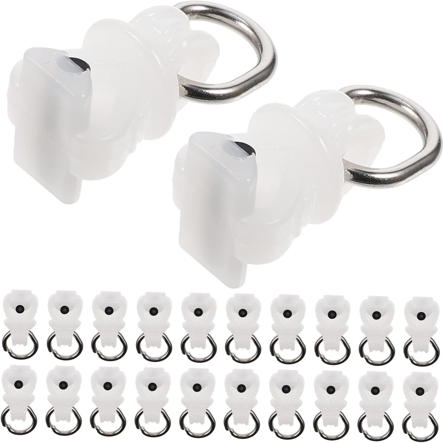 Curtain pulley, 100pcs Sturdy Material Drapery Curtain Track Runners Gliders