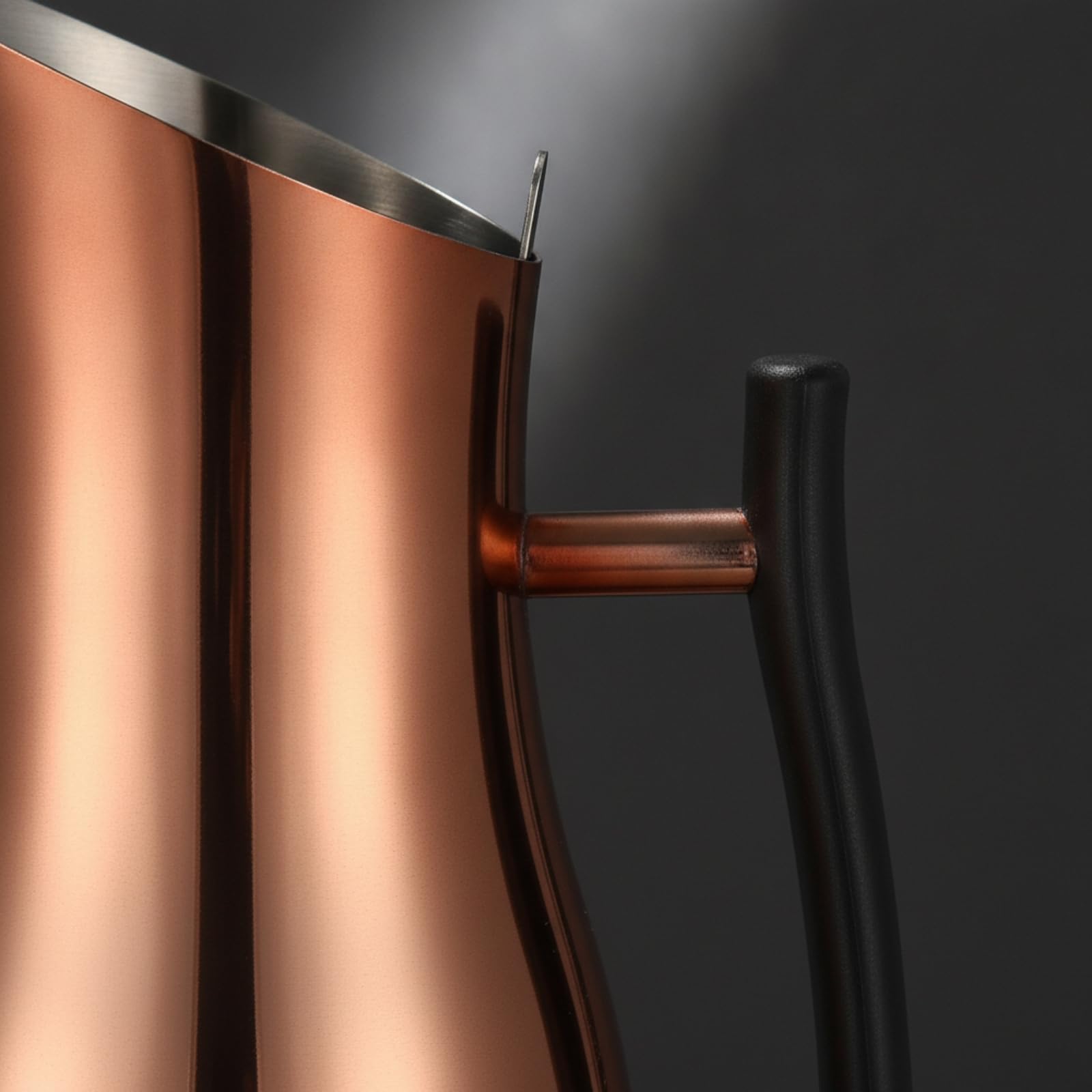 Jarra Acero Inoxidable Ergonómica Jarra con Asa Multifuncional Vajilla para Camareros, Bar, Oro