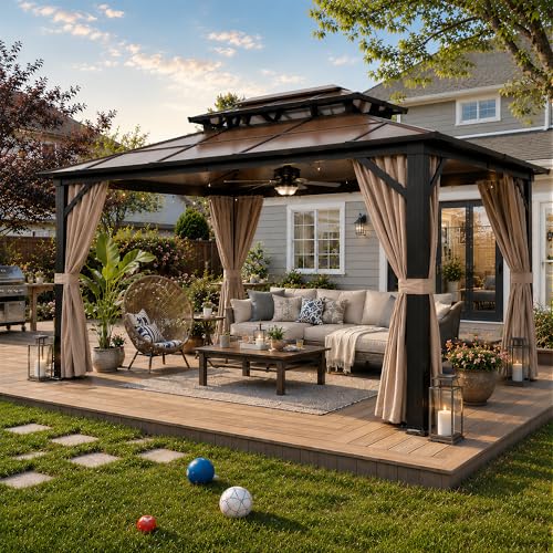 YOLENY 10x13 Polycarbonate Gazebo