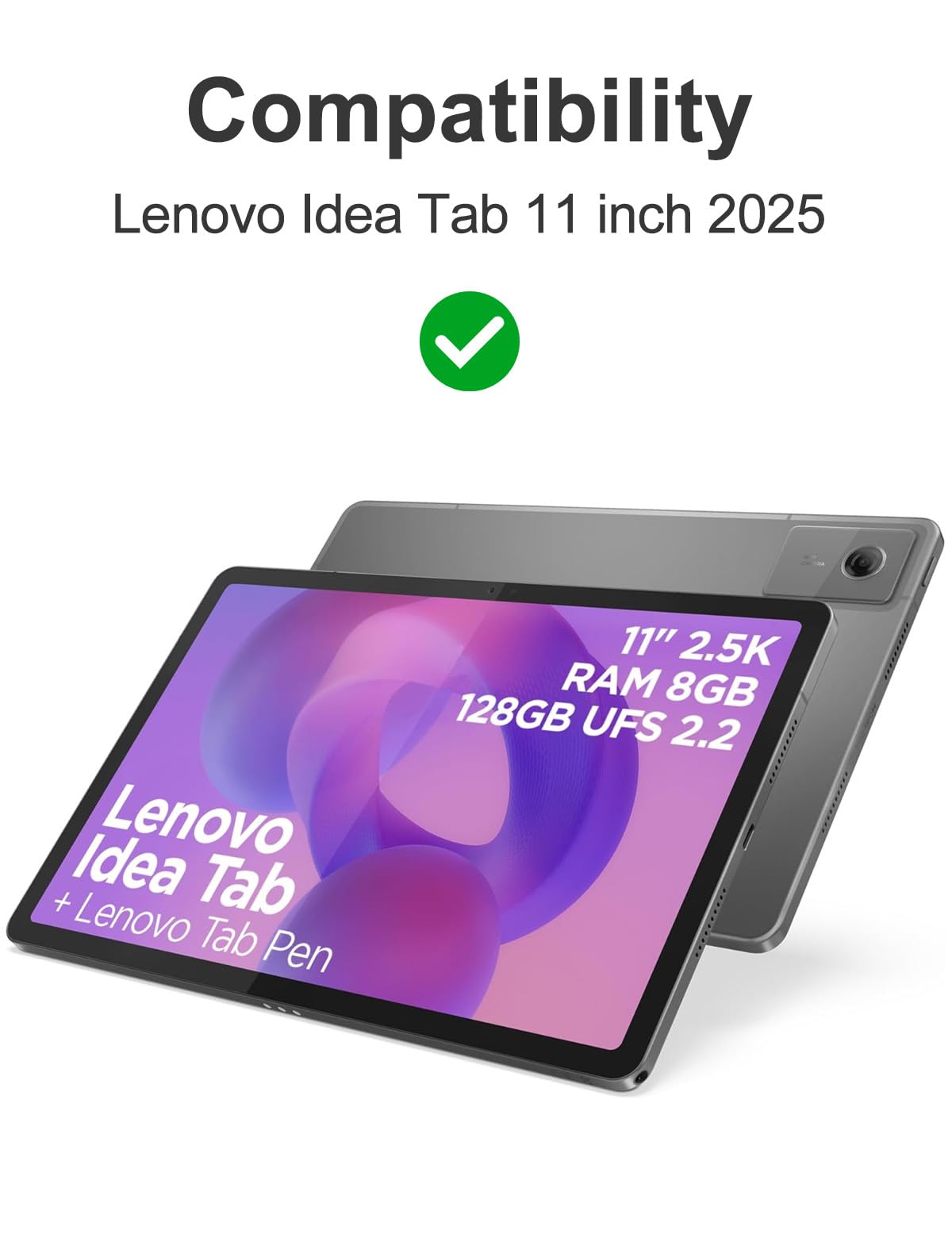 FOGARI Custodia Con Tastiera Bluetooth Per Lenovo Idea Tab 11 (2025) – Staccabile, Wireless, Con Supporto E Portamatita - 2