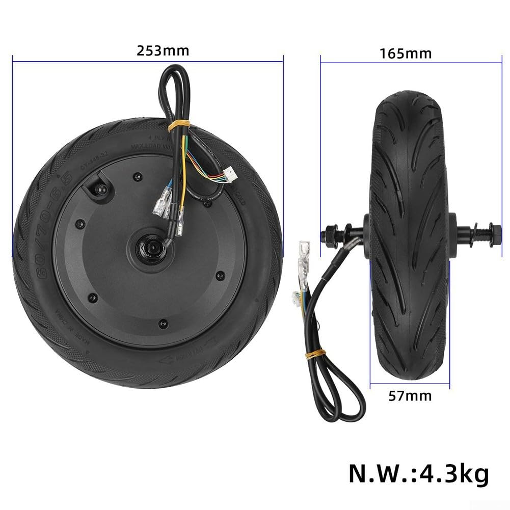 Moteur haut 400 W 25,4 cm 36 V noir haut 400 W moteur 10 pouces 36 V