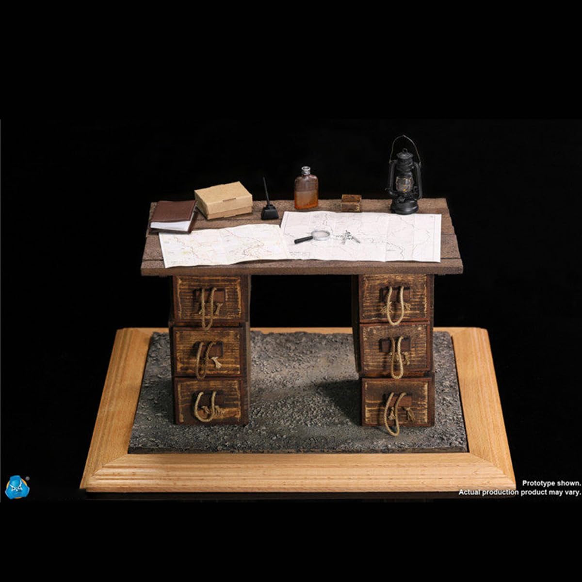 HiPlay DID Set Diorama Scrivania da Guerra della Prima Guerra Mondiale E60062 - Accessorio Realistico per Scene Militari in Scala 1/6 per Figure d'Azione da 12 Pollici
