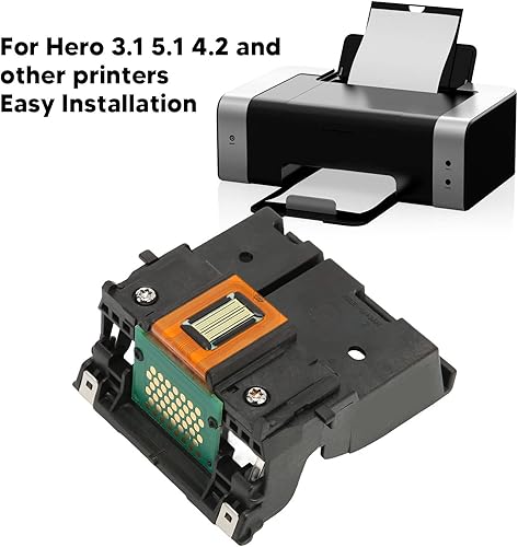 Miniatura 7 de Cuifati Cabezal de impresión de repuesto para Kodak 3.1 5.1 4.2 y otro modelo, ABS negro impresora kits tinta accesorios para Kodak