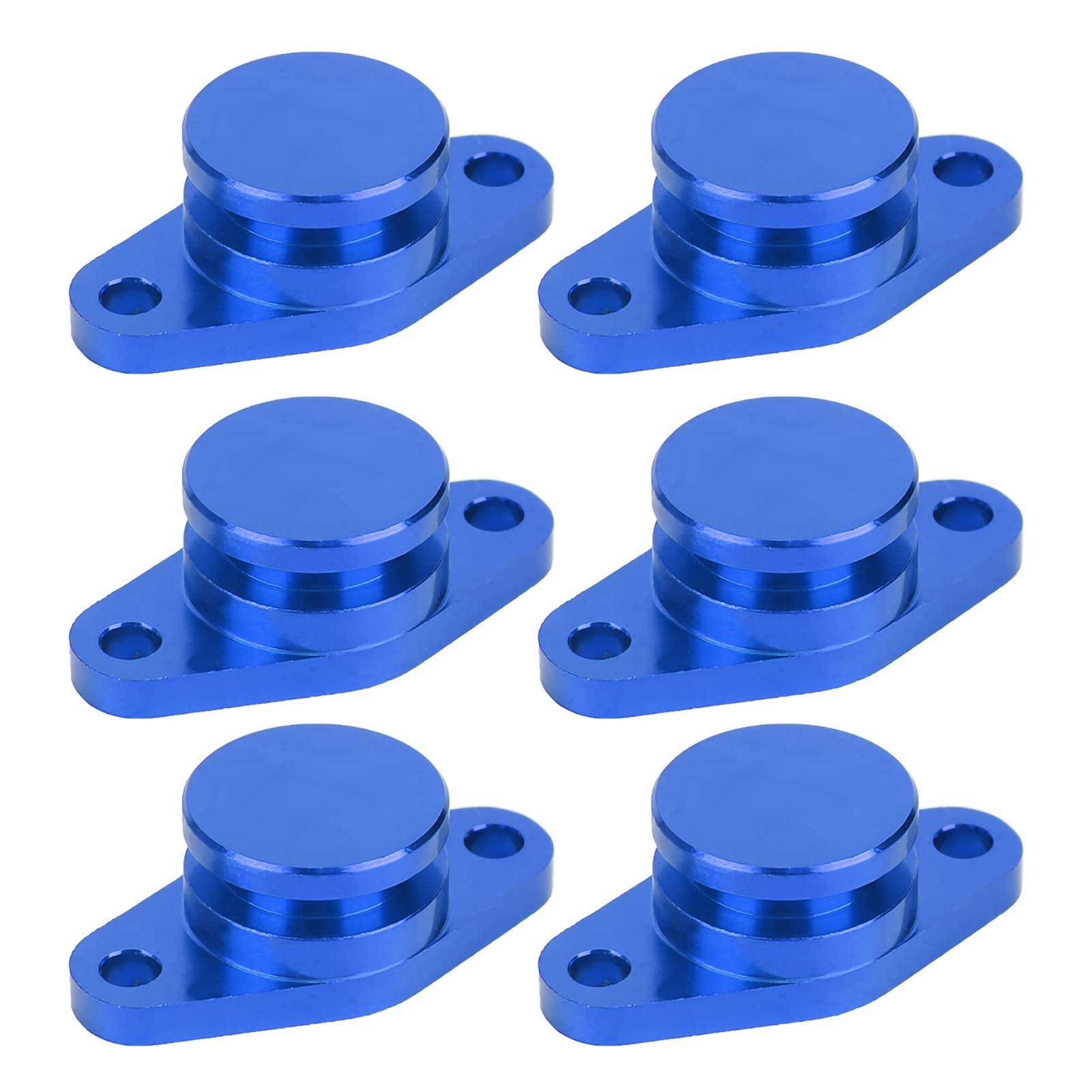 Drallklappen 6x22mm Motor Drallklappen Delete Blindstopfen Set mit Gummidichtungen für M57 / M57D25(Blau)