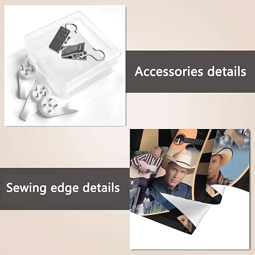 Miniatura 6 de INSIDEHOME Garth - Tapiz de cantante Brooks para colgar en la pared, tapices de 60 x 40 pulgadas, banderas, banderas, telón de fondo, estético de