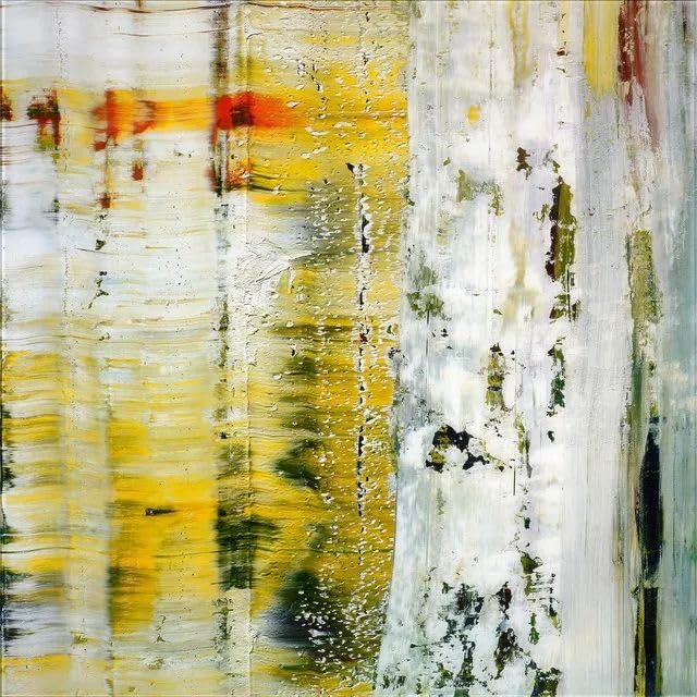 Affiche graffiti de Gerhard Richter peinture abstraite sur toile carrée 60x60cm pour salon
