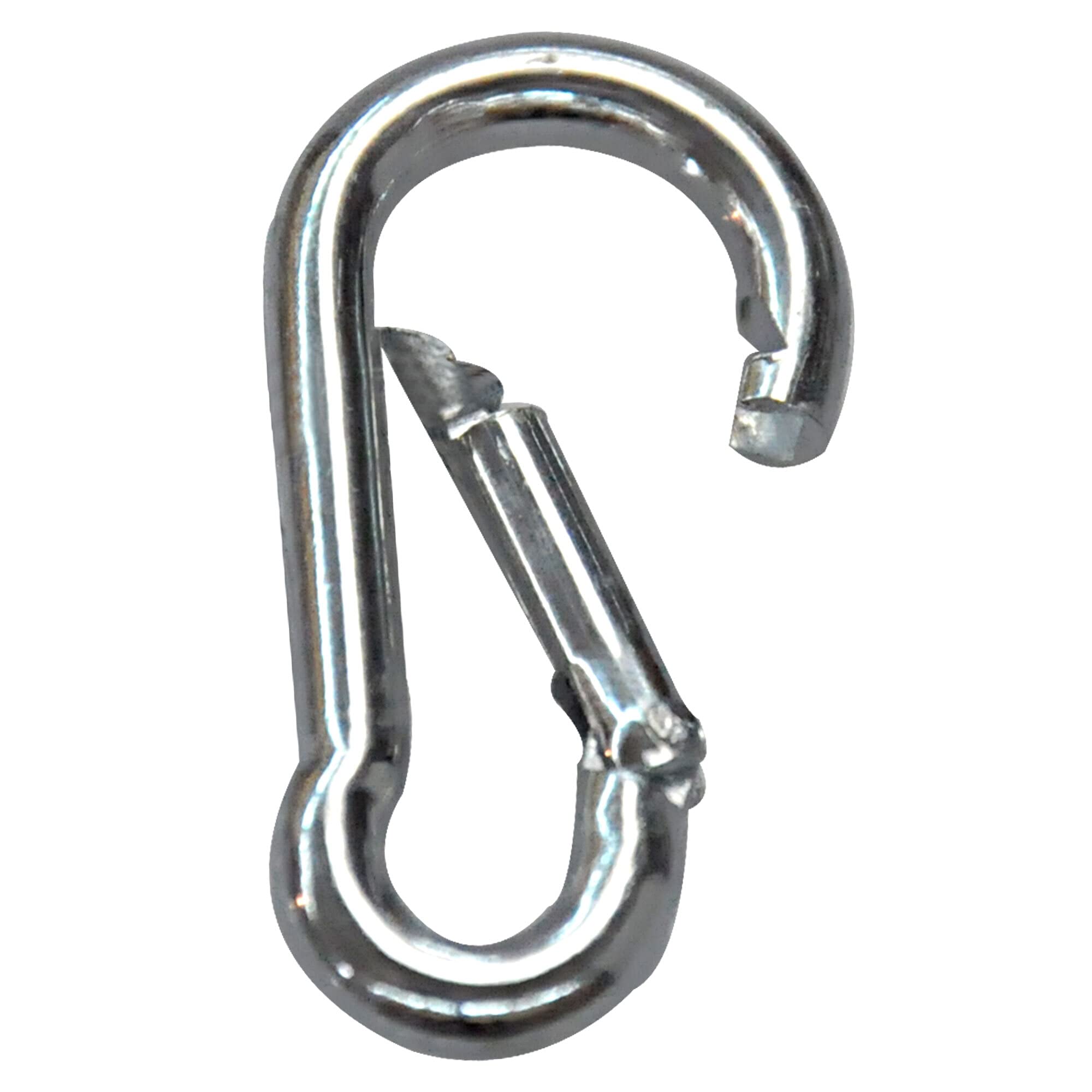 Moschettone In Acciaio Zincato 12x140 Mm – Gancio A Molla Per Corde, Cavi, Portachiavi, Uso Generico