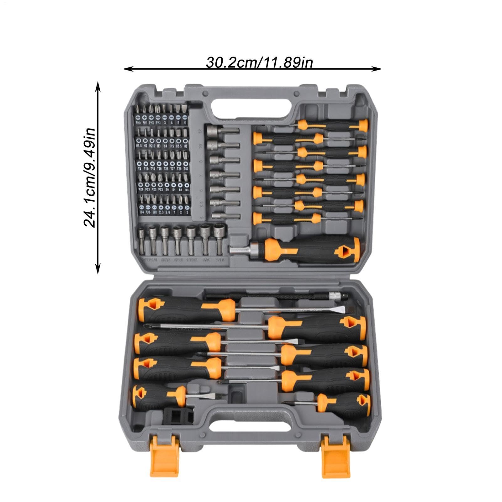 Screwdriver Set with Case - Screwdriver Bit Set 59 Piece