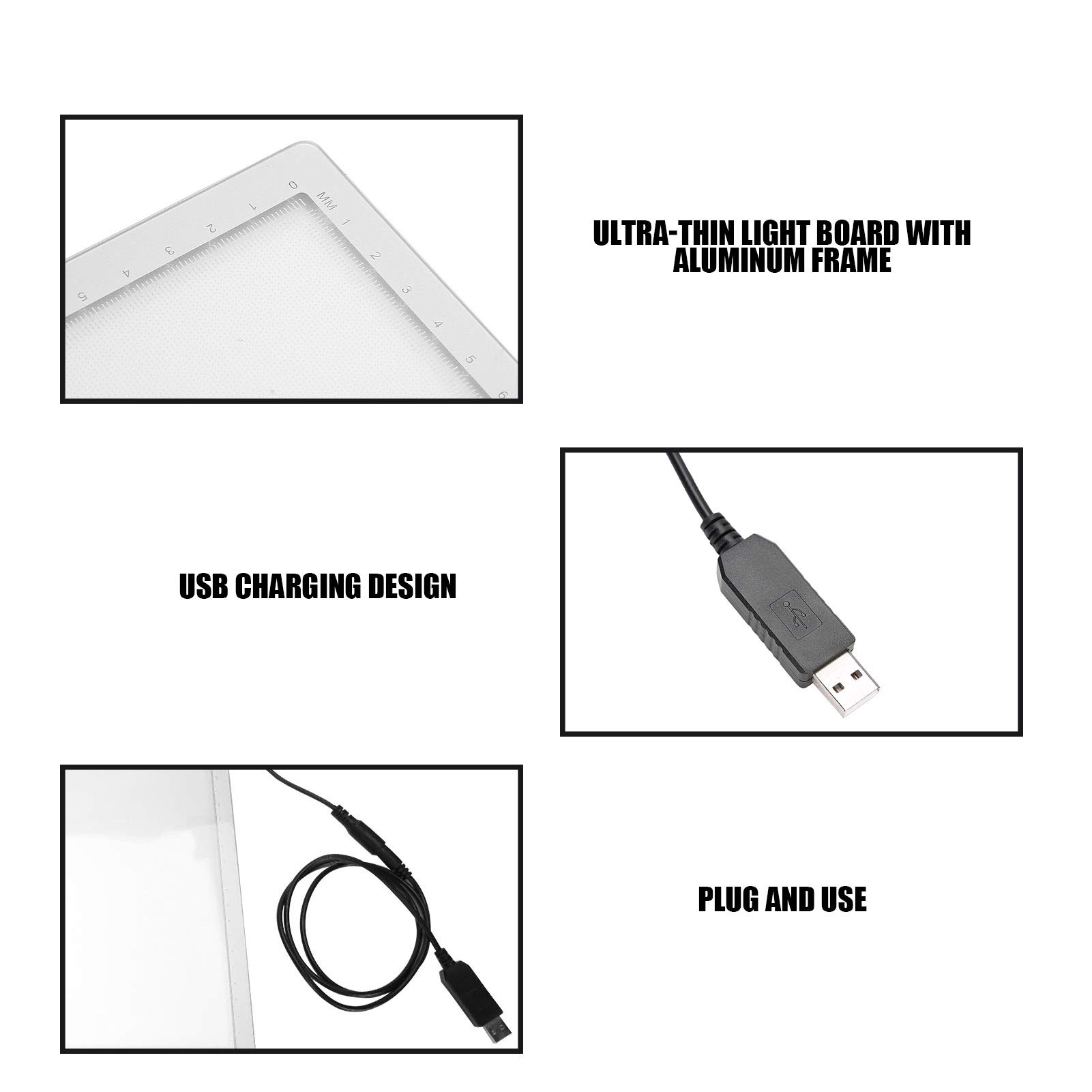 Brrnoo Caja de luz publicitaria para peluquería, Cartel publicitario con Caja de luz LED con Soporte de Metal para peluquería y decoración