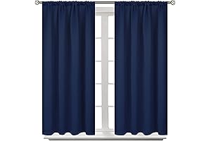 BGment Short Room Darkening Drapes for Bedroom, 42 x 45 Inches
