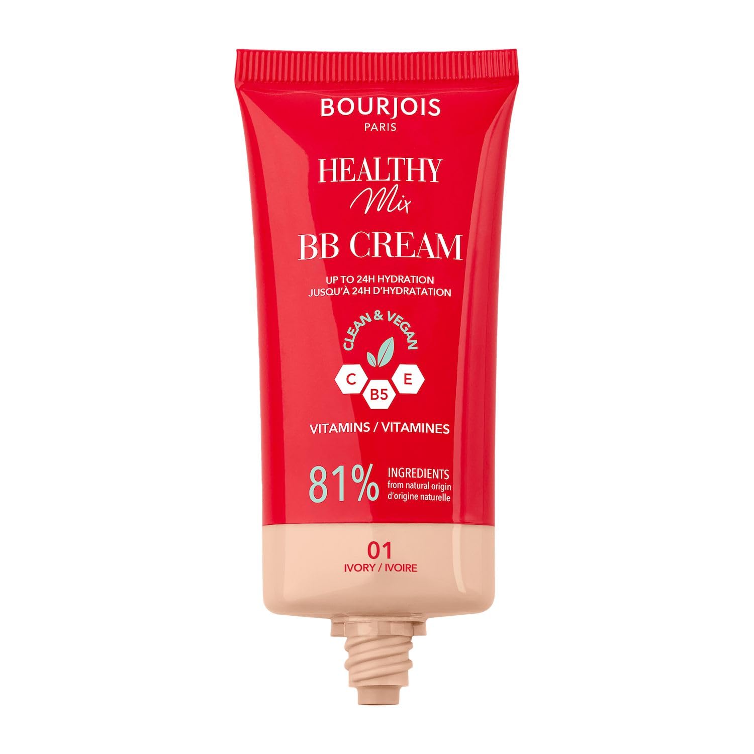Bourjois Healthy Mix kryjący krem BB z kompleksem witamin C, E i B5 nr 01 Ivory, 30 ml