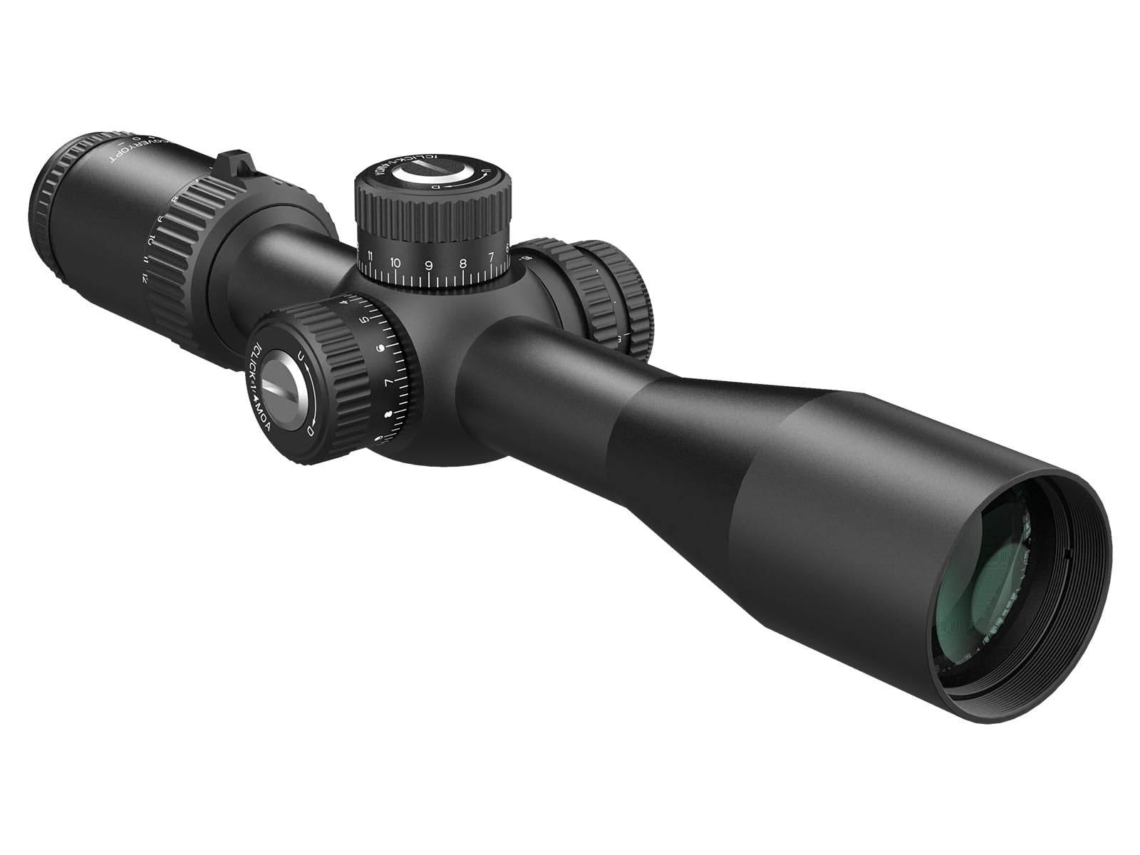 DISCOVERYOPT Mira telescópica LHD 3-12X42 FFP, óptica compacta y Liviana, Primer Plano Focal, 1/4 Moa, retícula iluminada roja de Seis Niveles, para Aventuras al Aire Libre con Tubo de 30 mm