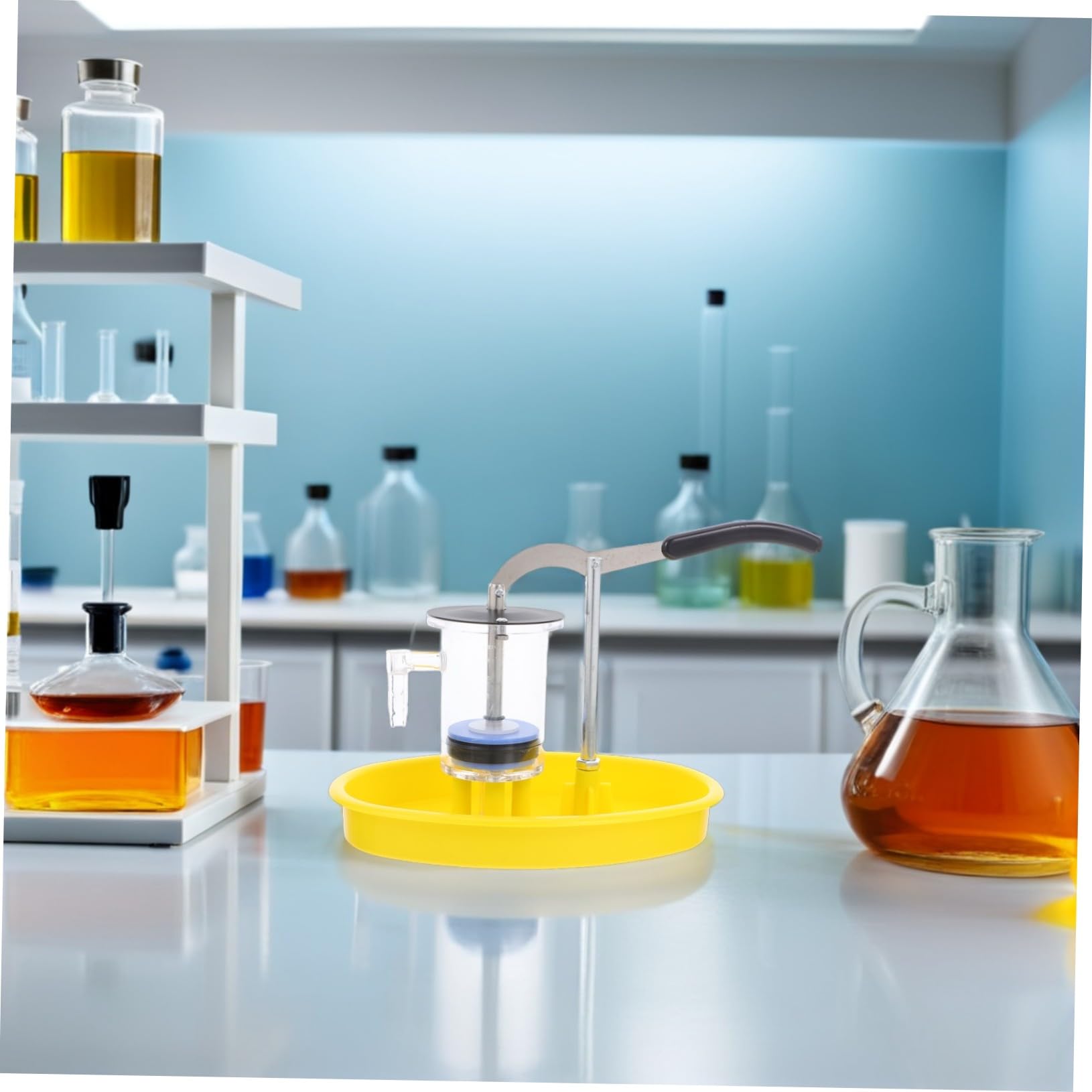 FRCOLOR Esperimento Pompa Idraulica Manuale Fisica Kit Scientifico per Didattica Giocattolo Educativo per Esplorazione Pratica Strumento per Classi e Laboratorio