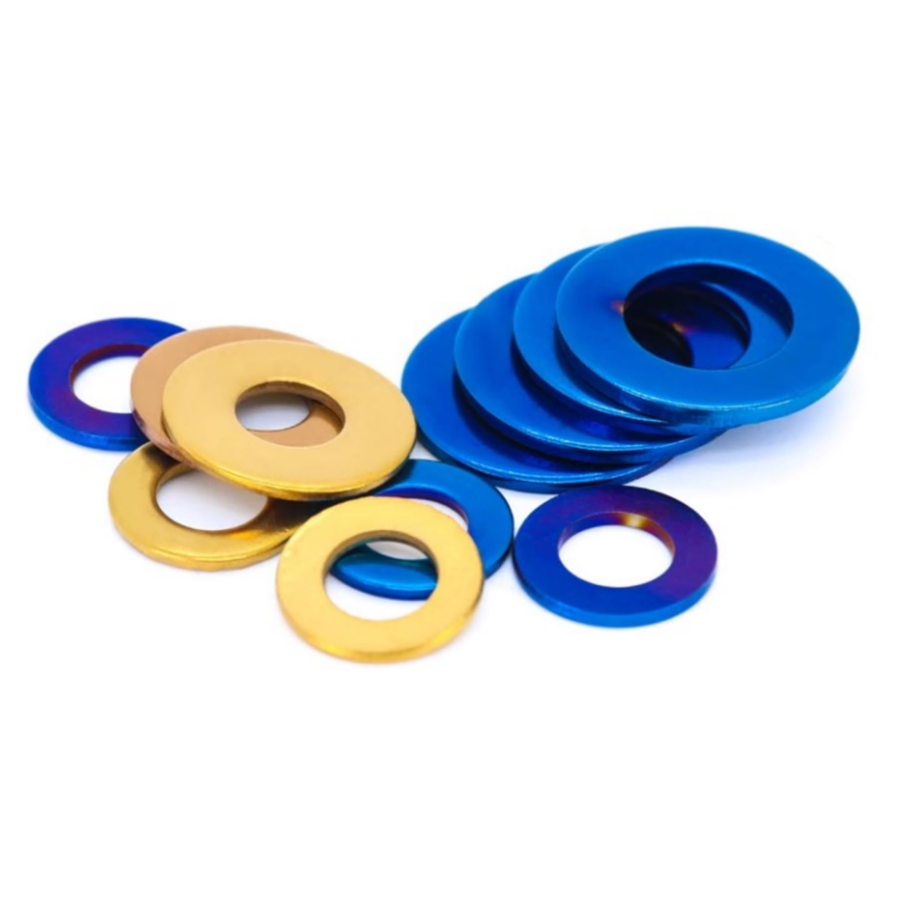 304 Stainless Steel Flat Gasket, Stainless Steel Gasket, Flat Washer, Titanium-Plated Gasket, Gold-Plated Gasket, Burnt Blue Gasket, M4M5M6M8M10M12(