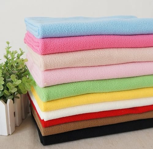 Miniatura 2 de RayLineDo 10PCS 19.7 * 19.7 in Color sólido tejido polar tejido polar tela anti píldora tela patchwork poliéster felpa paño de lana para bricolaje