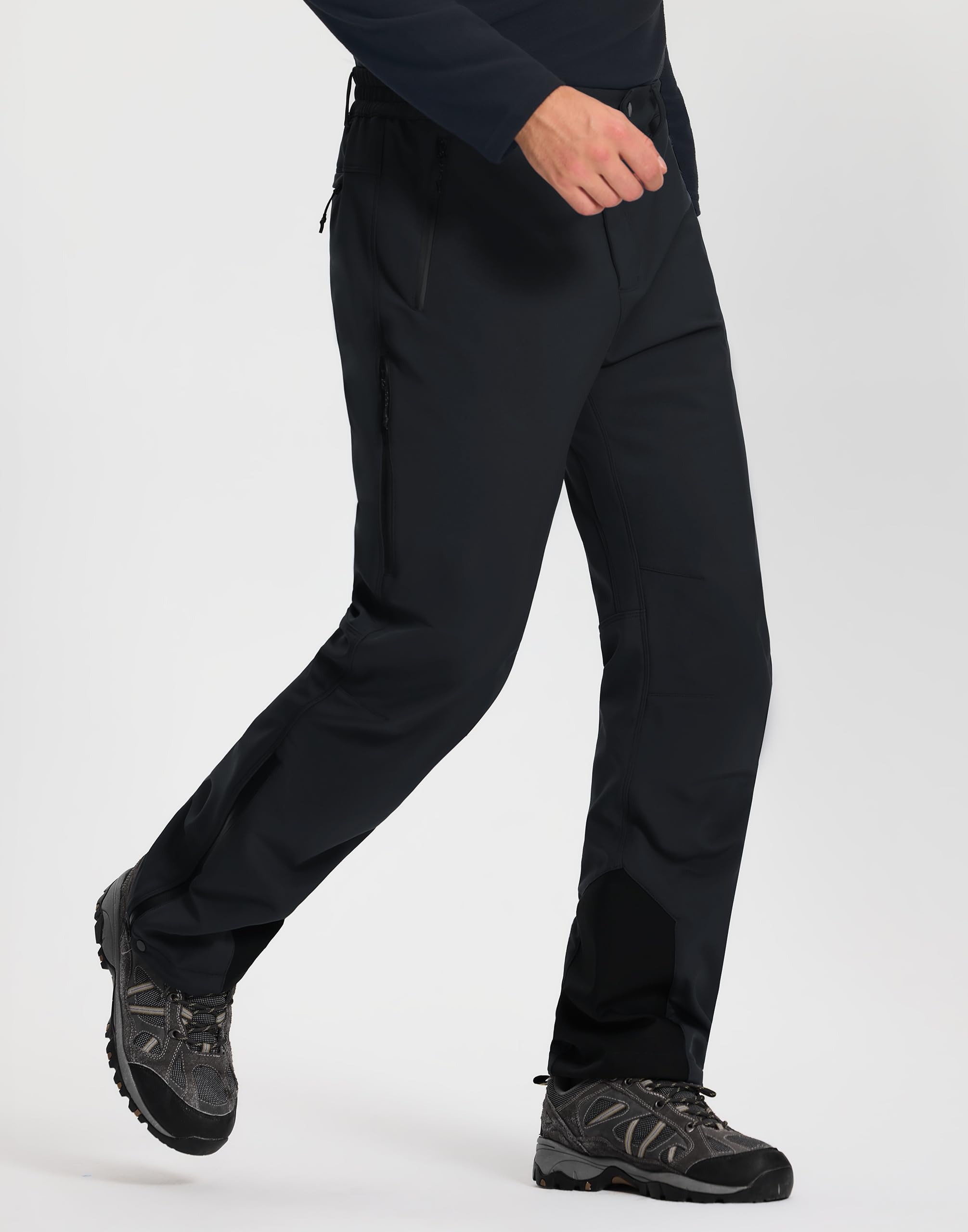 Pioneer Camp Herren Softshellhose Winter Wasserdicht Winddicht Warm – Für Wandern, Trekking & Outdoor-Aktivitäten