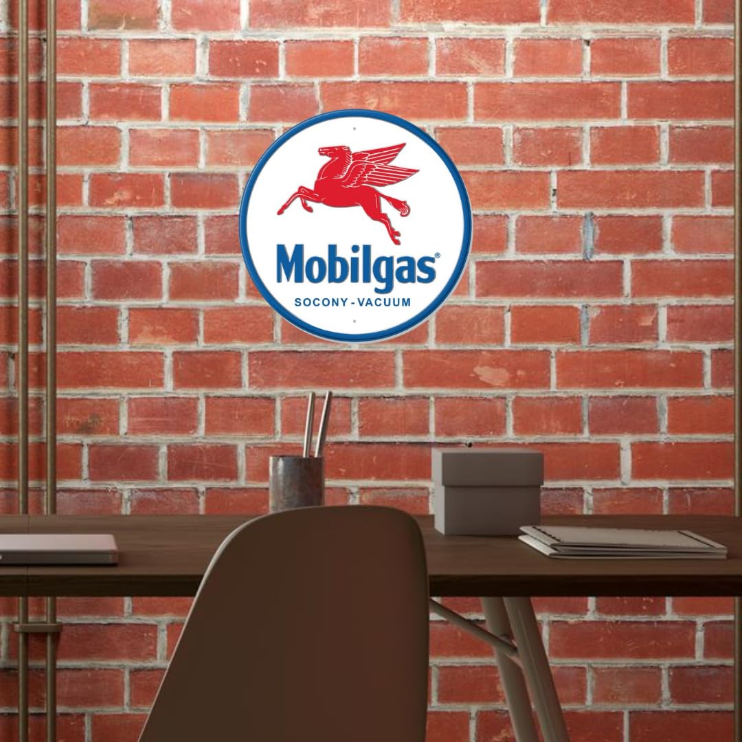 Amazon.com: Desperate Enterprises Mobilgas Pegasas Round Fully