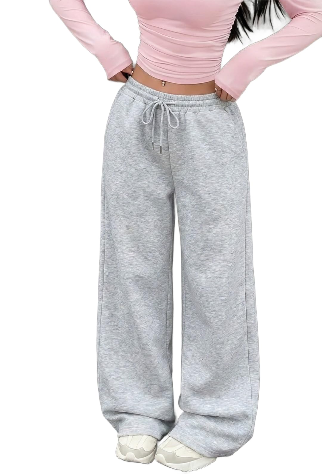 dockstreet Track Pant for Women || Baggy Fit || Track Pants || Full Elastic Jogger Track Pant ||-picture-53