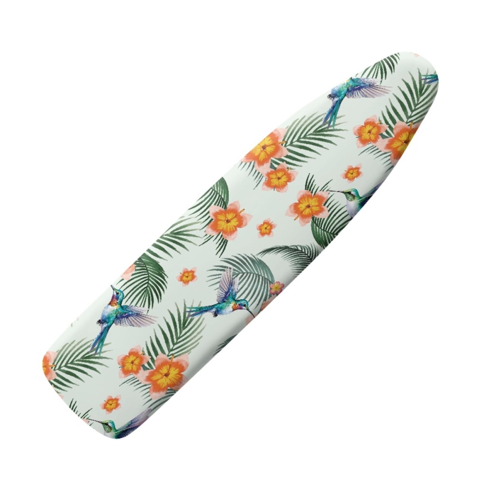 Dwetcxo Green Hummingbird Ironing Board Covers Iron Board Covers And Pad Thick Resist Scorching And Staining Thick Easy Fit Iron Cover Adjustable Elastic Rope Ironing Boards Cover 125X45cm
