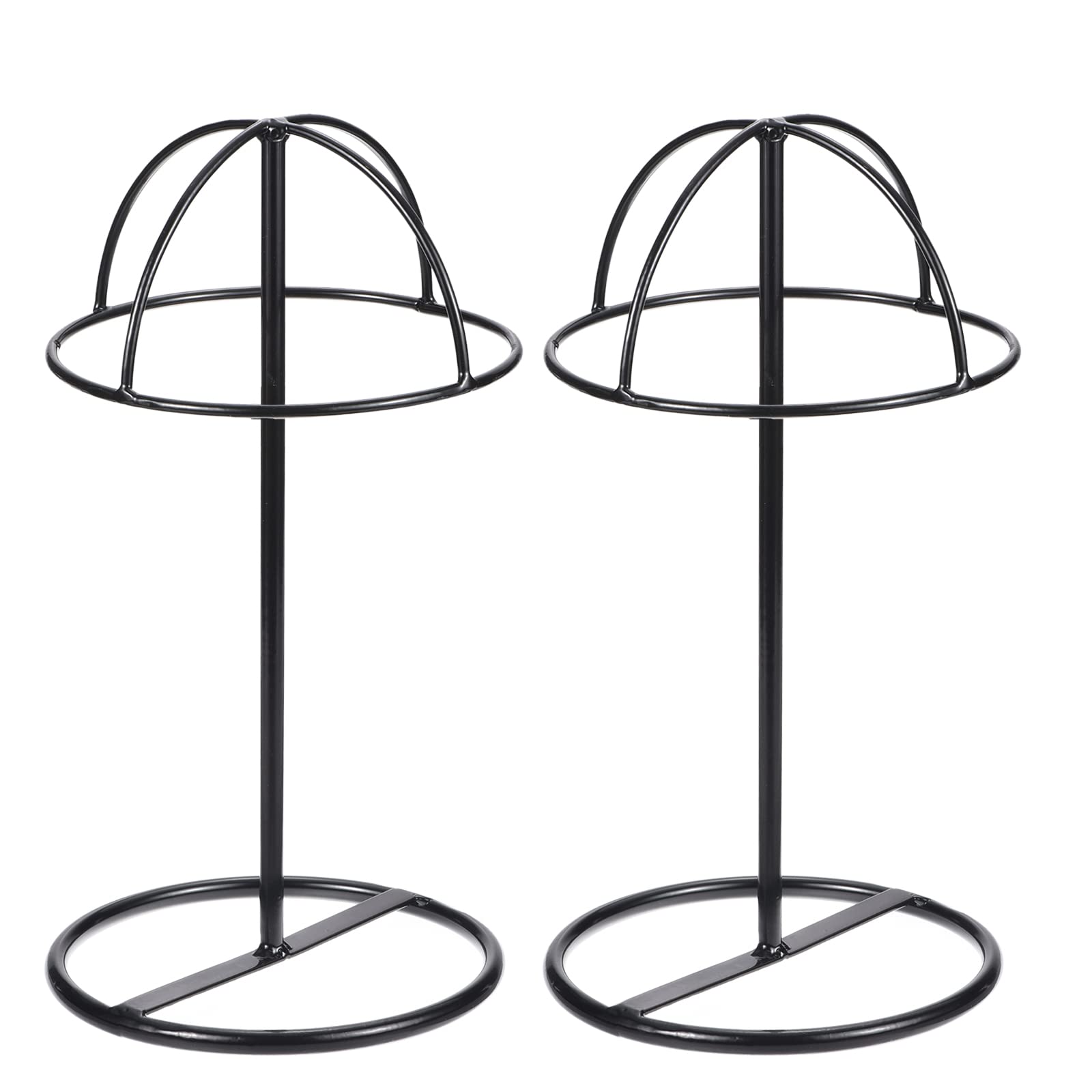 2 Espositori Per Cappelli Da Tavolo In Metallo Bronzo, 32x16 Cm, Per Fedora, Berretti E Parrucche, Moderni