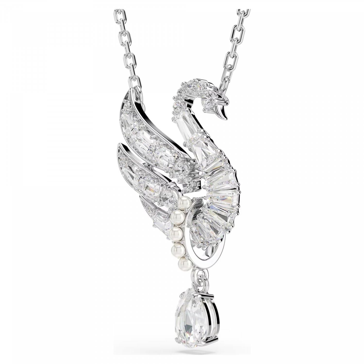 Swarovski Women's Gray Swan Pendant Necklace - Necklaces - One Size - Accessories