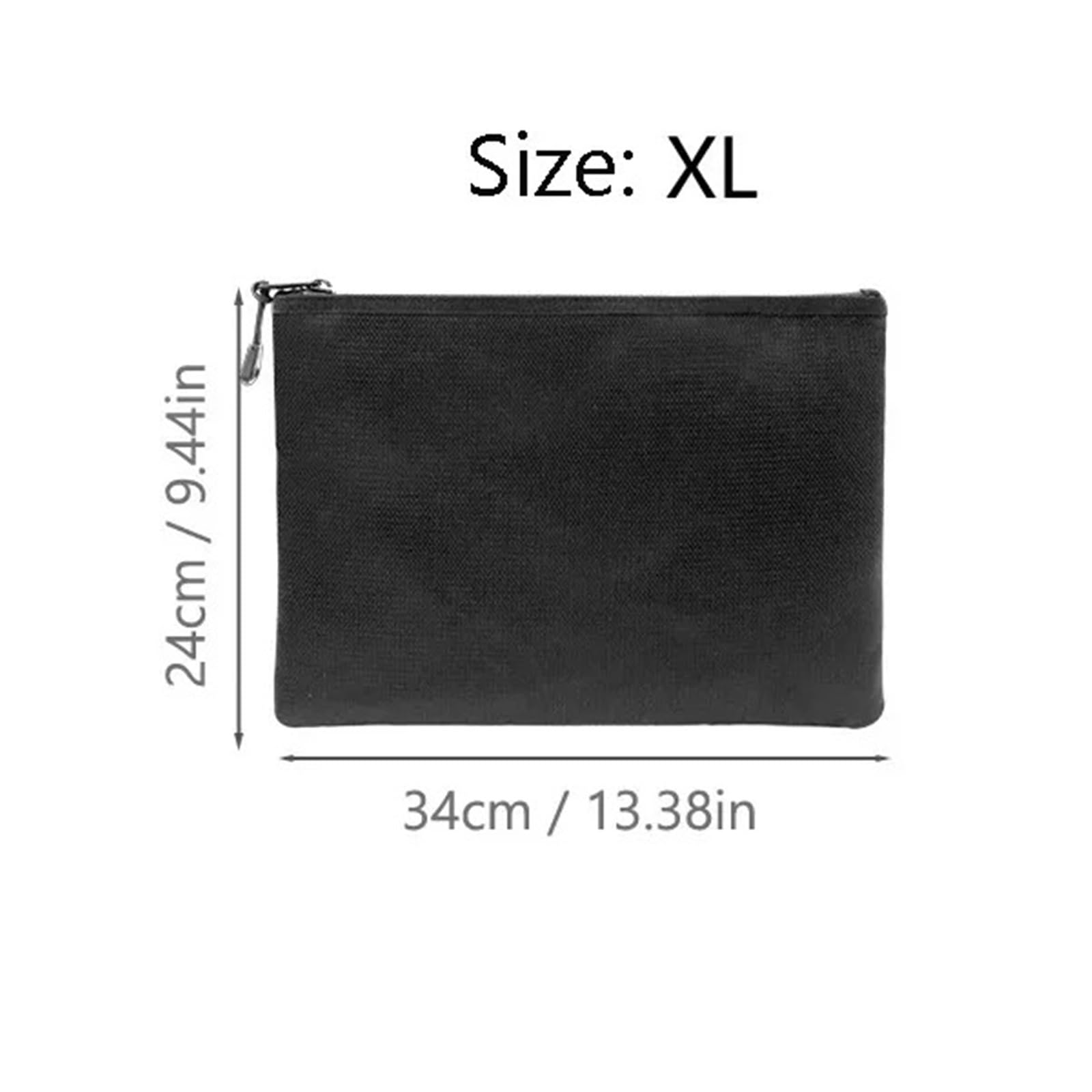 Carpeta de documentos ignífuga e impermeable, 2 unidades, portátil, for dinero en efectivo para Pasaporte(XL)