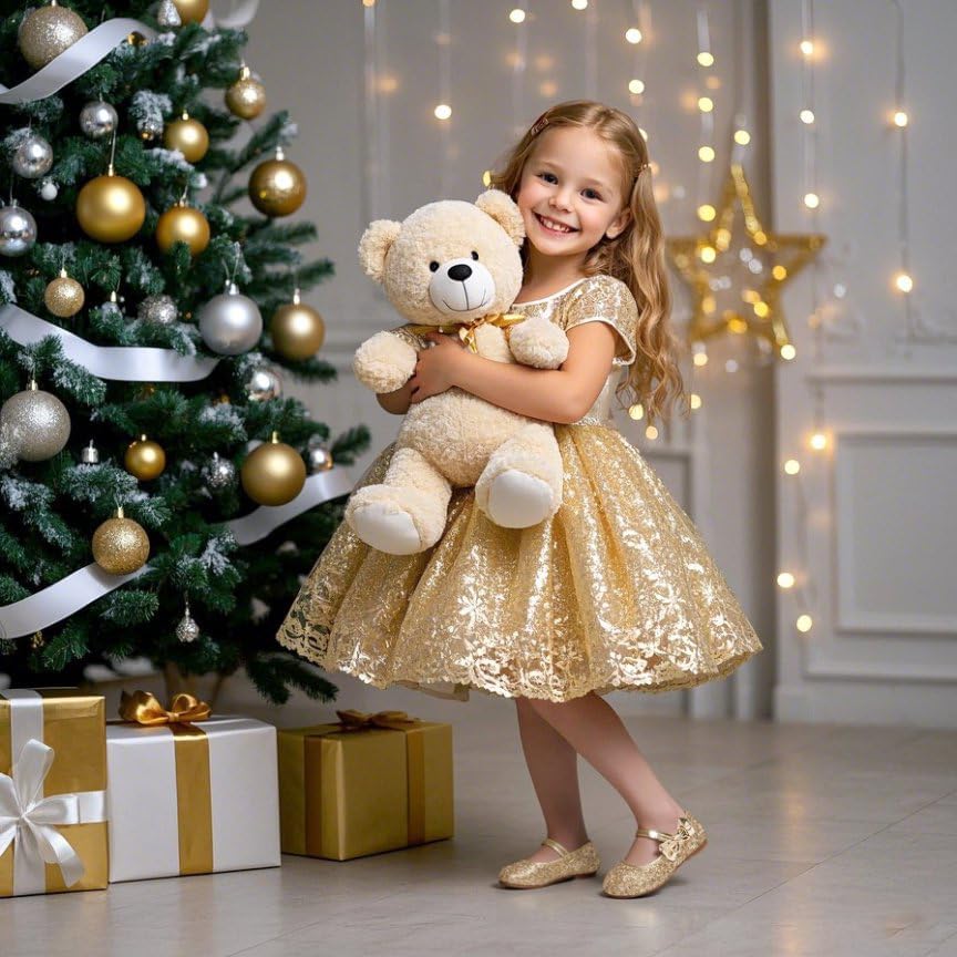 Felix & Flora Toddler Flower Girl Dress Shoes - Baby Girl Ballet Mary Jane Flats for Party School Wedding - Image 2