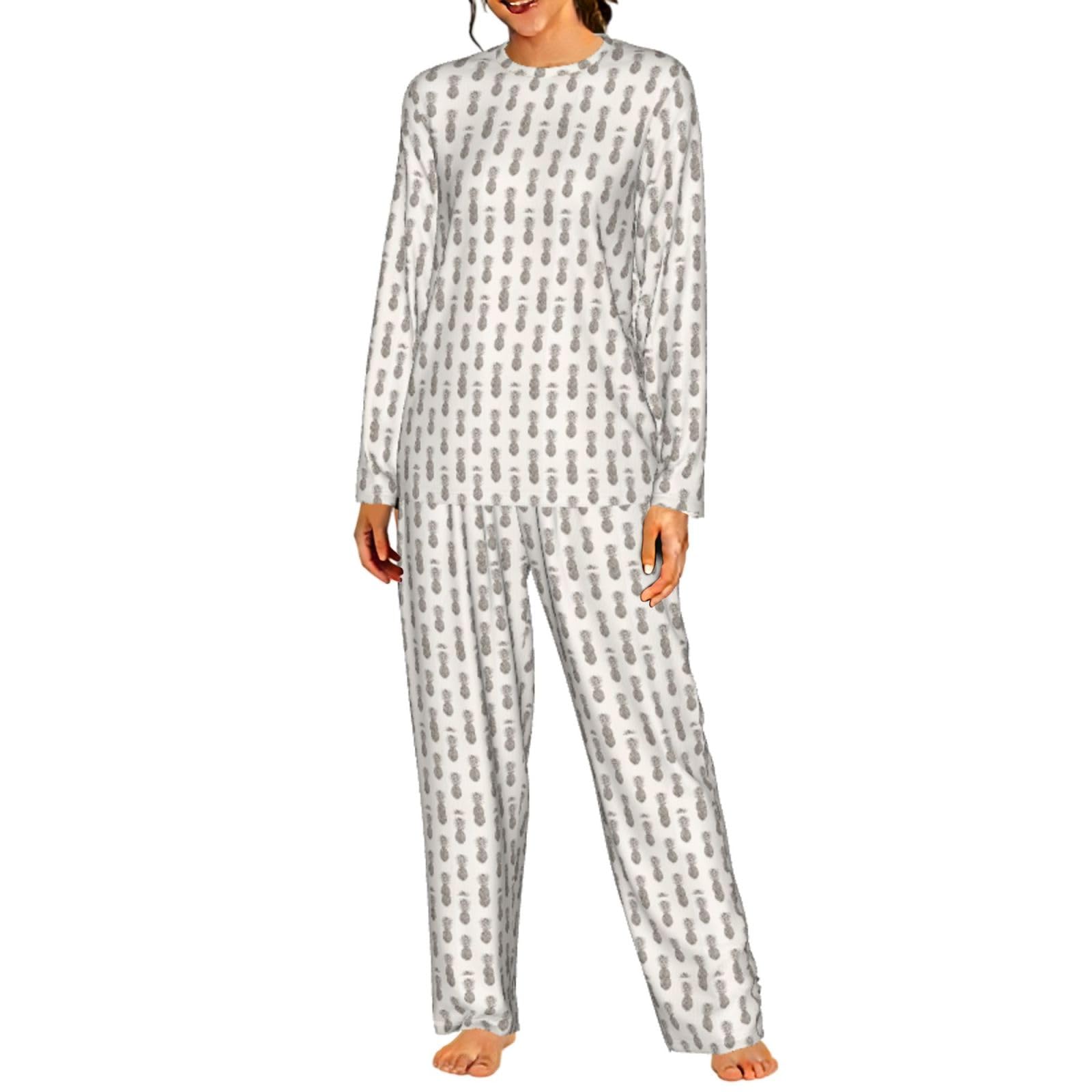 Ensemble de pyjama assorti ananas doux avec taille élastique - 8