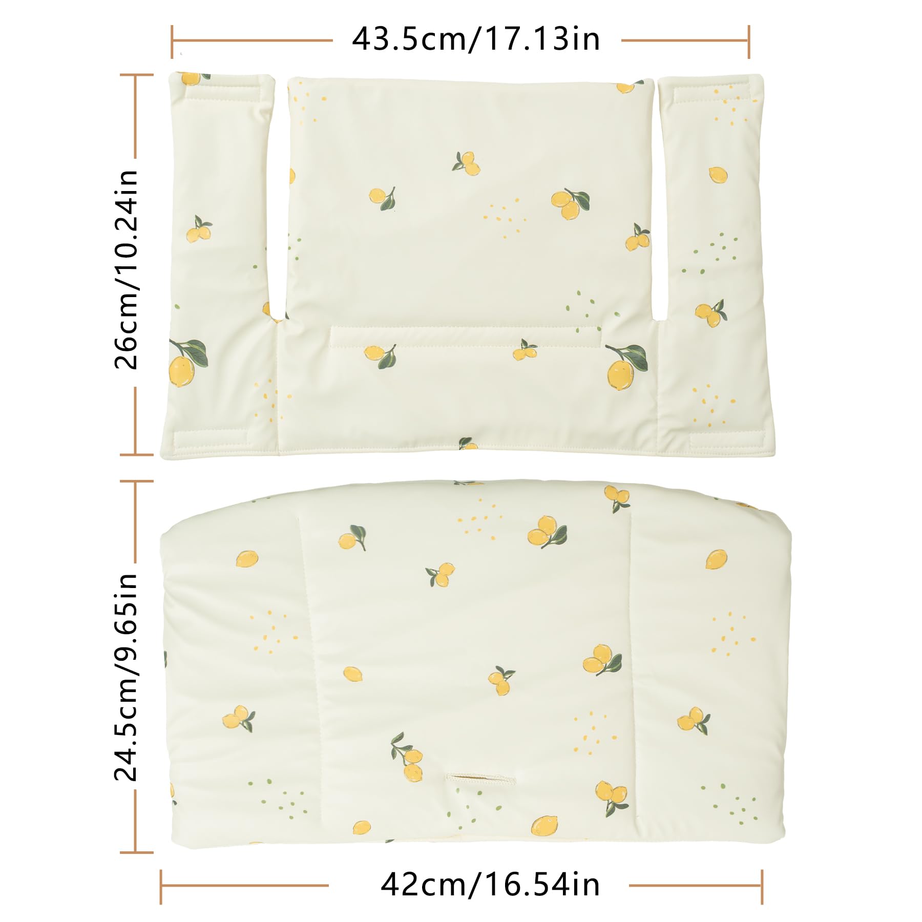 Photo 1 of HALAA VAUVA Baby Cushion Set - High Chair Accessories, Lemon White