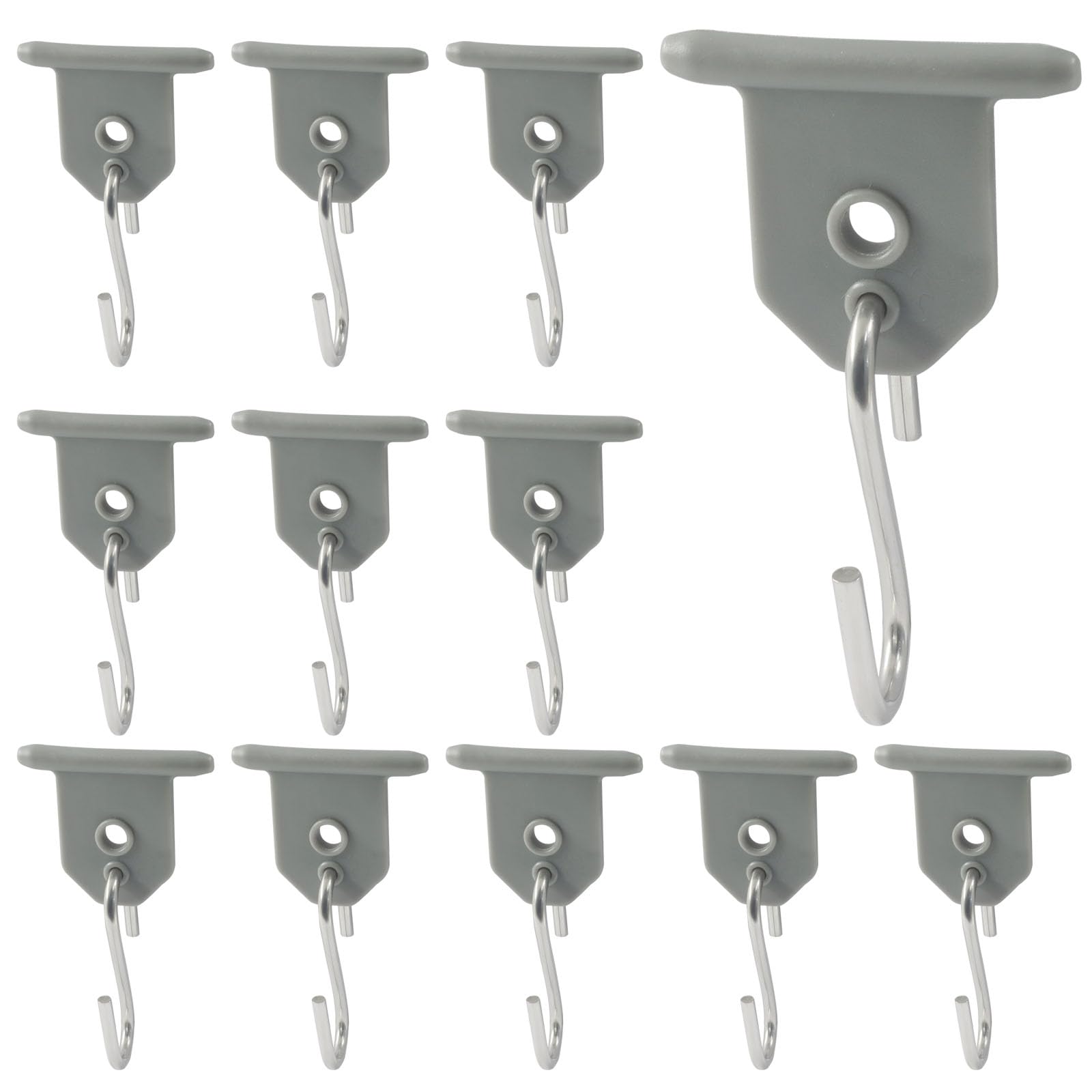 12 Pcs RV Awning Hooks, Grey