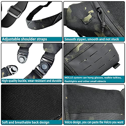 Crossbody Sling Bag, Anti Thief Conceal Carry Handgun Bag, Stealth Personal Pocket Bag Over Shoulder Backpack4