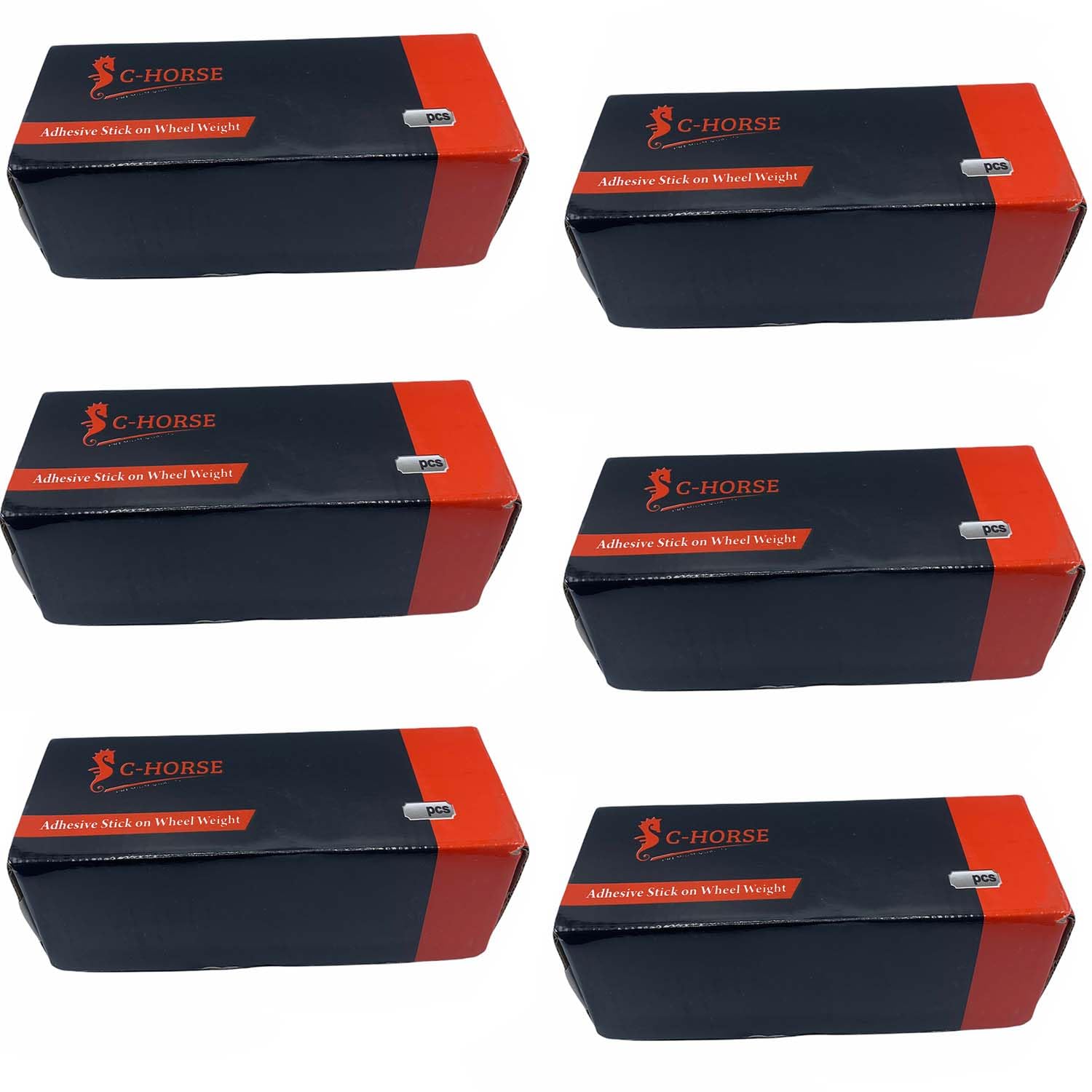 C-HORSE Stick On Wheel Weights - 0.25-Ounce, Grey Colored Coating, Blue Adhesive Tape - Professional Quality Tire Balancer Stickers - Durable Car,