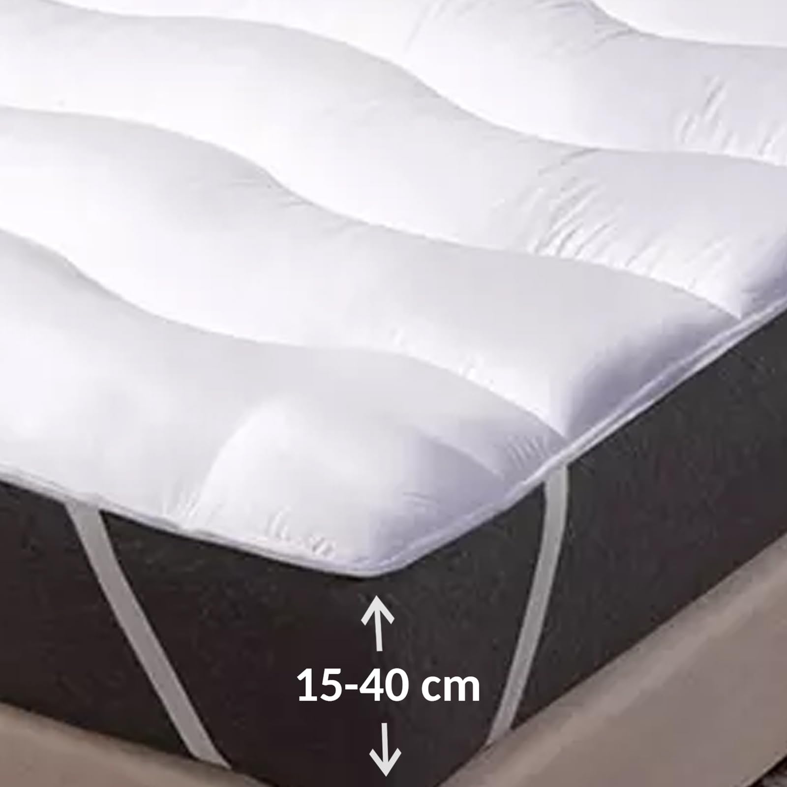 SAMPUR - Surmatelas Nuage | Protection et Confort du Matelas | Circulation optimale de l’air et Accueil Chaleureux (90x190)