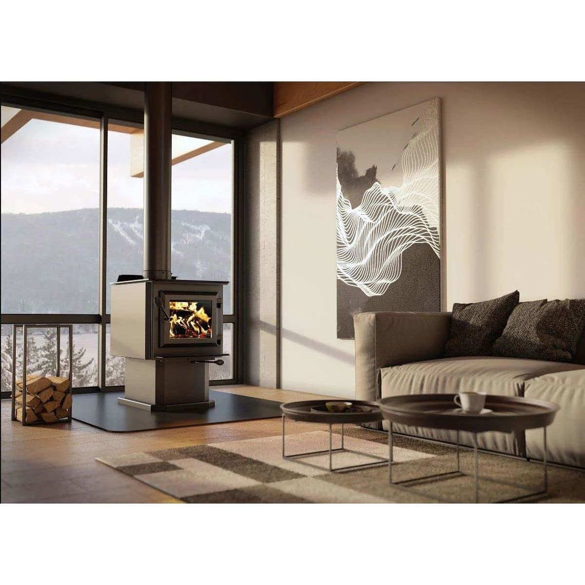 Amazon.com: Ventis Wood Burning Stove with Pedestal : Home u0026 Kitchen