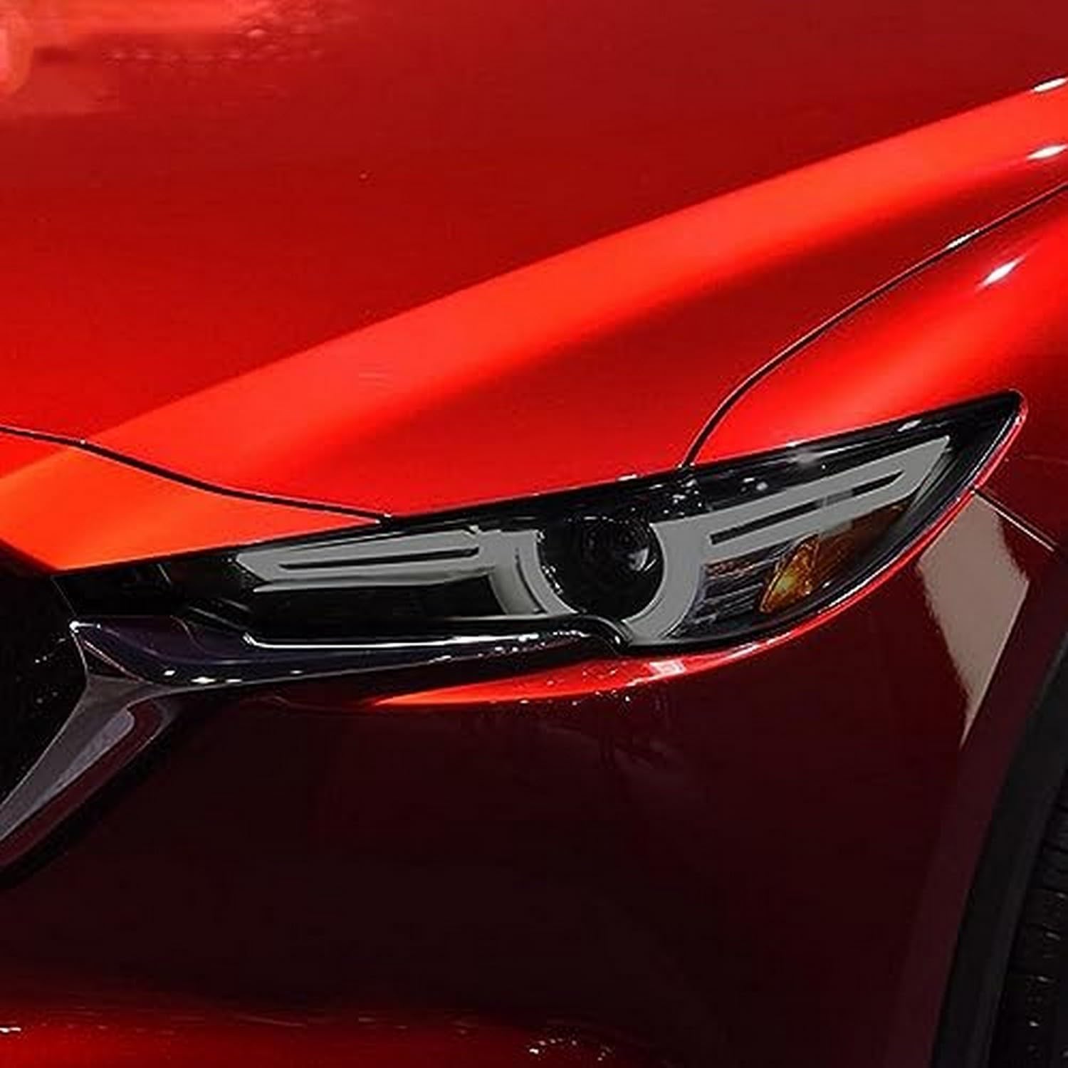 Shiketong Black Car Headlight Protective Film Headlamp Smoky Transparent Tpu Sticker For Mazda Cx5 Ke Kf 2012-Present