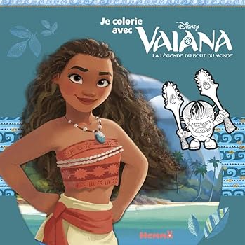 Paperback Disney VaÏana Je colorie avec VaÏana [French] Book