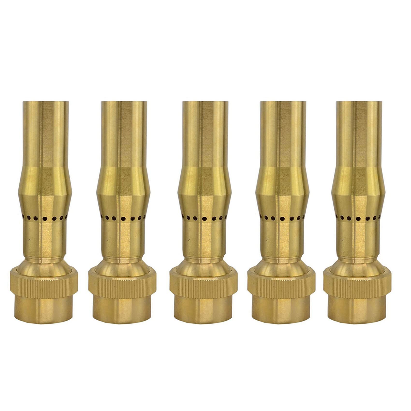 Hndhbfgrt 5X 3/4 Inch Brass Foam Jet Fountain Nozzles Garden Landscape Fountain Adjustable Nozzle Garden Pond Fountain Equipment