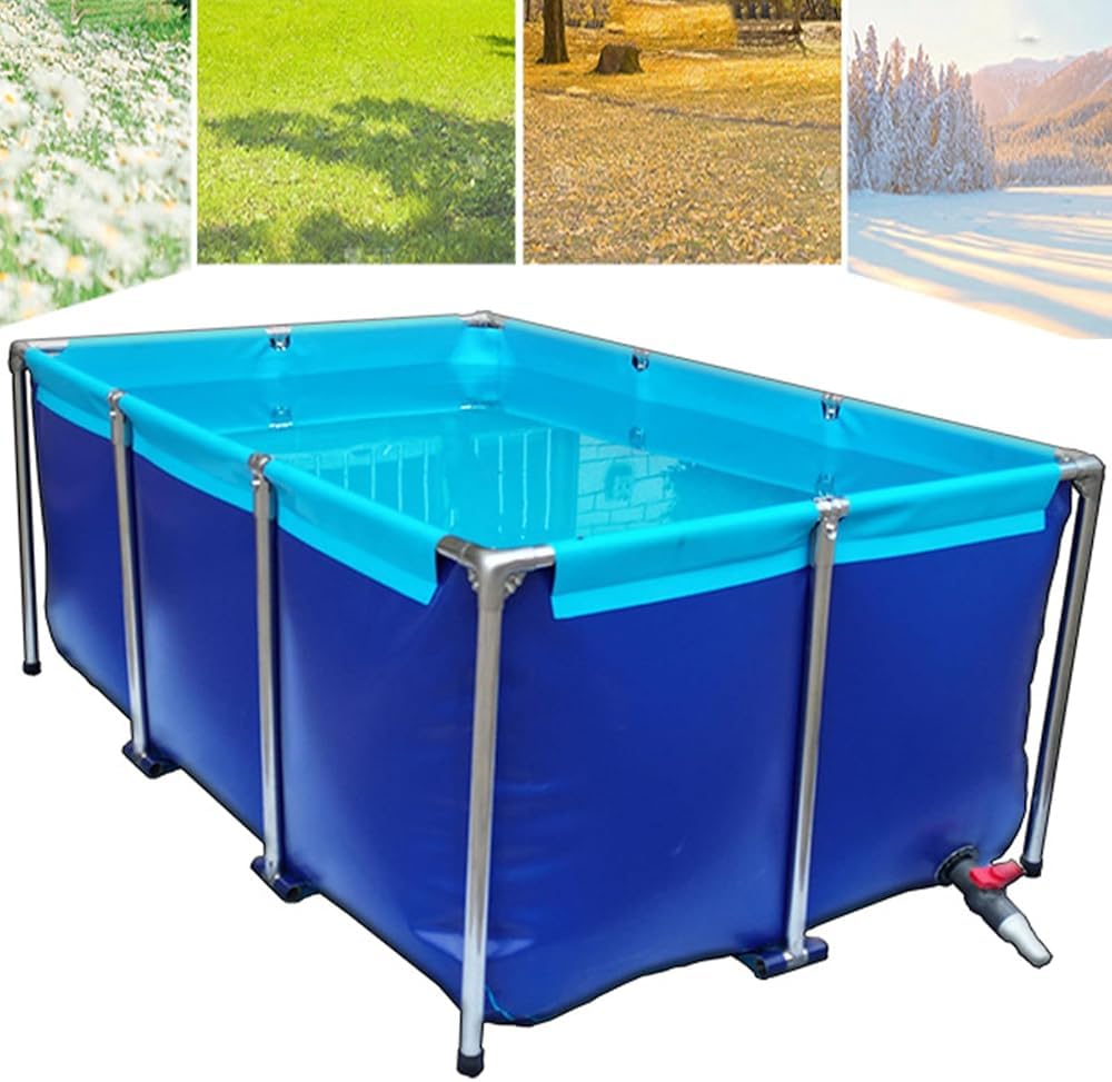 Tela per piscina fuori terra per stagni, tela cerata durevole per la cultura koi, irrigazione agricola e stoccaggio dell'acqua, grande uso all'aperto